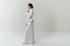 White wedding jacket , bridal jacket , white peplum jacket
