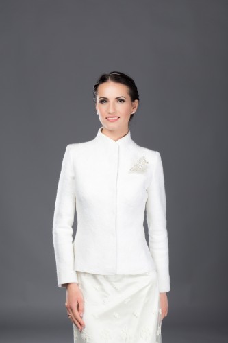 White wedding jacket