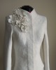 Warm elegant felt bridal jacket | warm wedding jacket |bridal cover up