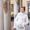 Warm elegant wool felted bridal jacket| warm wedding jacket | bridal cardigan | white wedding coat | bridal coat 